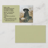 ラブラドル・レトリーバー犬の犬及びおとりの~BUSINESSカード! 名刺 (正面/裏面)