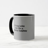 ラブラドル・レトリーバー犬の素晴らしいマグ マグカップ (正面左)