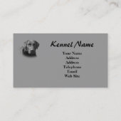 ラブラドル・レトリーバー犬の繁殖動物の名刺 名刺 (裏面)