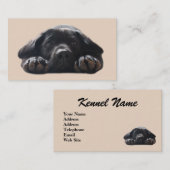ラブラドル・レトリーバー犬の繁殖動物の名刺 名刺 (正面/裏面)