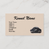 ラブラドル・レトリーバー犬の繁殖動物の名刺 名刺 (裏面)