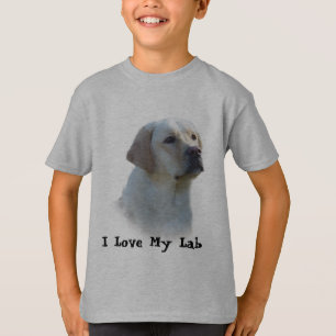 ラブラドル・レトリーバー犬はTシャツをからかいます Tシャツ