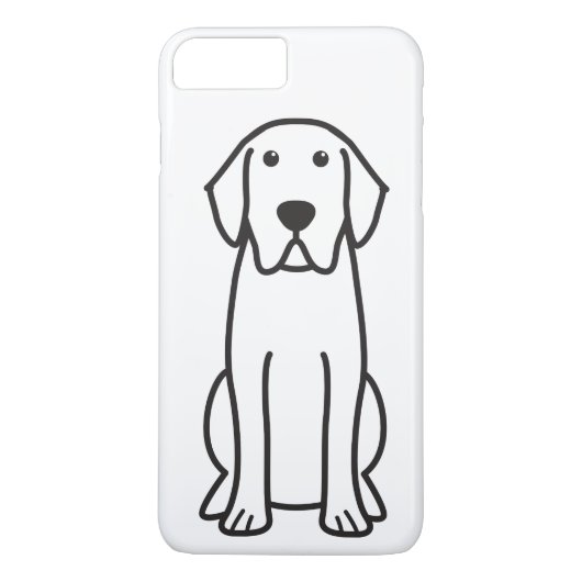 ラブラドル・レトリーバー犬犬の漫画の電話箱 Case-Mate iPhoneケース (裏面)