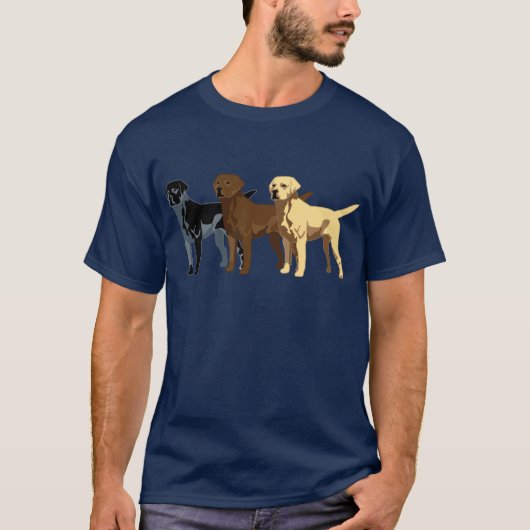 ラブラドル・レトリーバー犬色 Tシャツ (正面)