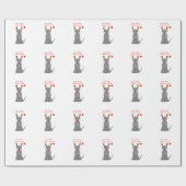 ラブラドル・レトリーバー犬親愛なるサンタ…. ラッピングペーパー (フラット)