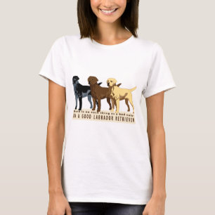 ラブラドル・レトリーバー犬3色 Tシャツ