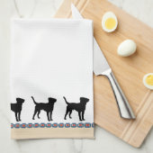 ラブラドル・レトリーバー犬 キッチンタオル (四つ折り)