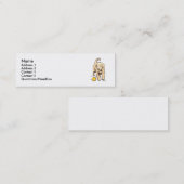 ラブラドル・レトリーバー犬 スキニー名刺 (正面/裏面)