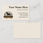 ラブラドル・レトリーバー犬 名刺 (正面/裏面)