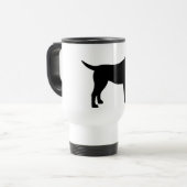 ラブラドル・レトリーバー犬(黒で) トラベルマグ (正面左)