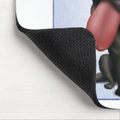 ラブラドル・レトリーバー犬(黒) マウスパッド (コーナー)