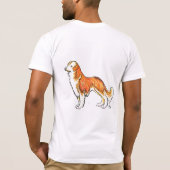 ラブラドル・レトリーバー犬 Tシャツ (裏面)