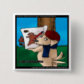 ラブラドーおもしろいドギフトTeeマグカードなど 缶バッジ (正面)