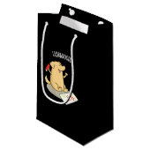 ラブラドーおもしろいルラブラドールドッグプンダークBG スモールペーパーバッグ (正面アングル)