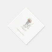 ラブラドーカスタムルペットズ結婚ナプキンス スタンダードカクテルナプキン (角)