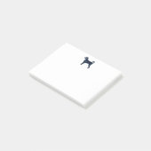 ラブラドードルドッグブリードシルエットブラックウォーター色 ポストイット (アングル)