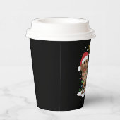 ラブラドードルメリークリスマスおもしろいクリスマスドッグ恋人 紙コップ (右)