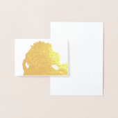 ラブラドードル黒 箔カード (ディスプレー)