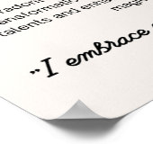 ラブラドーライト石結晶の意味 ポスター (角)