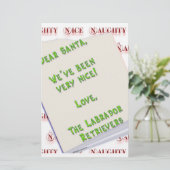 ラブラドールいけなとニース 便箋 (スタンド正面)