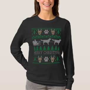 ラブラドールおもしろいリトリバー愛犬家醜いクリスマス Tシャツ