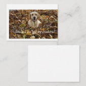 ラブラドールがフェッチ素晴らし中 ノートカード (正面/裏面)