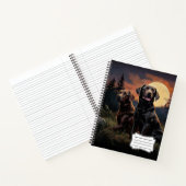 ラブラドールが月明かりの夜に訪れる ノートブック (内部)