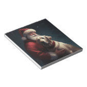 ラブラドールとサンタクロースフェスティバルクリスマス ノートパッド (アングル)