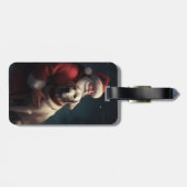 ラブラドールとサンタクロースフェスティバルクリスマス ラゲッジタグ (裏面横)