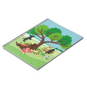 ラブラドールとハッピーツリー ノートブック (左側)