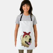 ラブラドールとバンダナ エプロン (インサイチュ)