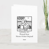 ラブラドールとパパ カード (裏面)