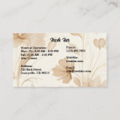 ラブラドールと赤バラ。犬のグルーミングサロン 名刺 (裏面)