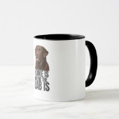 ラブラドールと過ごすおうちが好きな人へのコーヒーマグ マグカップ (正面右)