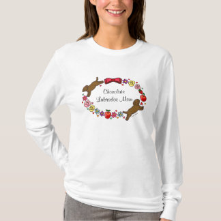 ラブラドールのお母さん(チョコレート実験室) Tシャツ