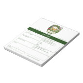 ラブラドールのトレーナー兼犬の散歩代金請求書 ノートパッド (回転)