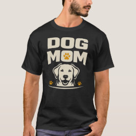 ラブラドールのドッグママデザインTシャツ | モダンなペット好きのためのアイテム Tシャツ