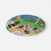 ラブラドールのパーティーの紙皿 ペーパープレート (アングル)