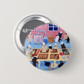 ラブラドールのベーカリー 缶バッジ (正面&裏面)