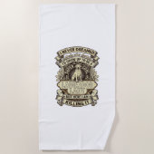 ラブラドールのレディー犬の王冠シールド_1 ビーチタオル (正面)