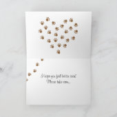 ラブラドールの子犬のグループの抱擁 カード (内部)