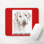 ラブラドールの子犬の恋人のmousepad マウスパッド (マウス)