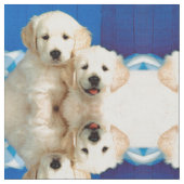 ラブラドールの子犬 ファブリック (クローズアップ)