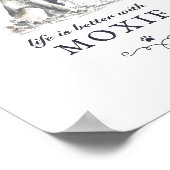 ラブラドールの犬の名前でカスタムは人生が良い ポスター (角)