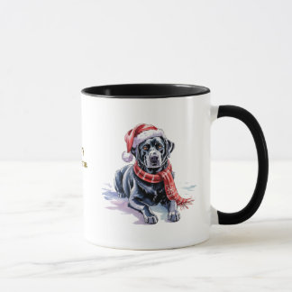ラブラドールの犬好きクリスマスコーヒーマグ マグカップ