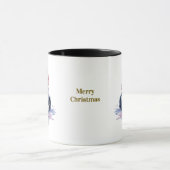 ラブラドールの犬好きクリスマスコーヒーマグ マグカップ (中央)