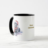 ラブラドールの犬好きクリスマスコーヒーマグ マグカップ (正面左)