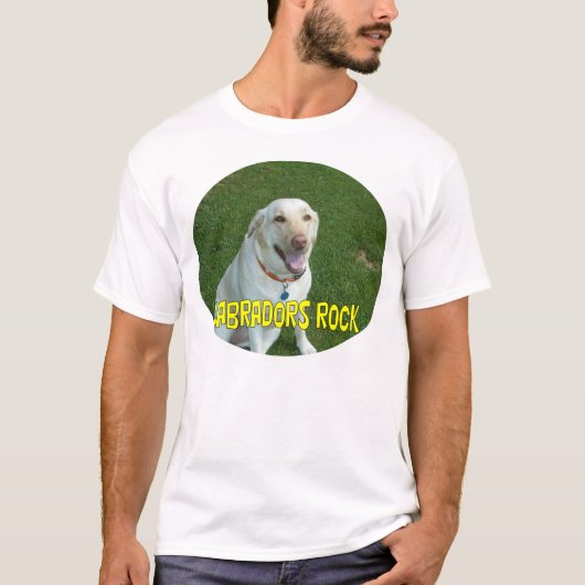 ラブラドールの石のTシャツ Tシャツ (正面)