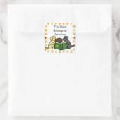 ラブラドールの読子犬の漫画 スクエアシール (バッグ)