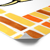 ラブラドールの読子犬の漫画 ポスター (角)